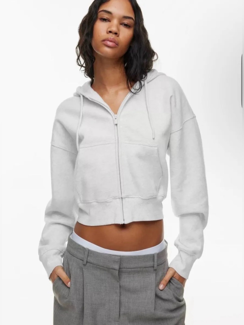 Aritzia Tna Boyfriend Fit Zip Up Sz S